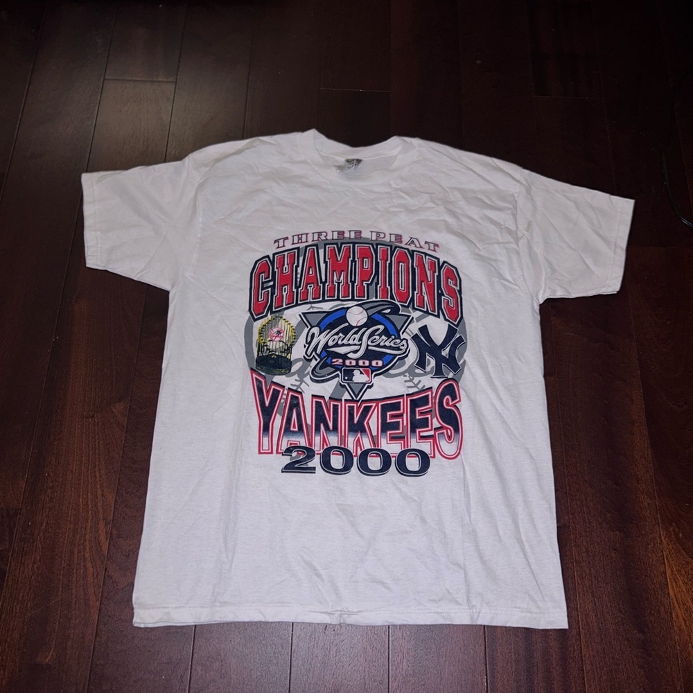 2000 New York Yankees World Series Champions Tshirt Sz XL